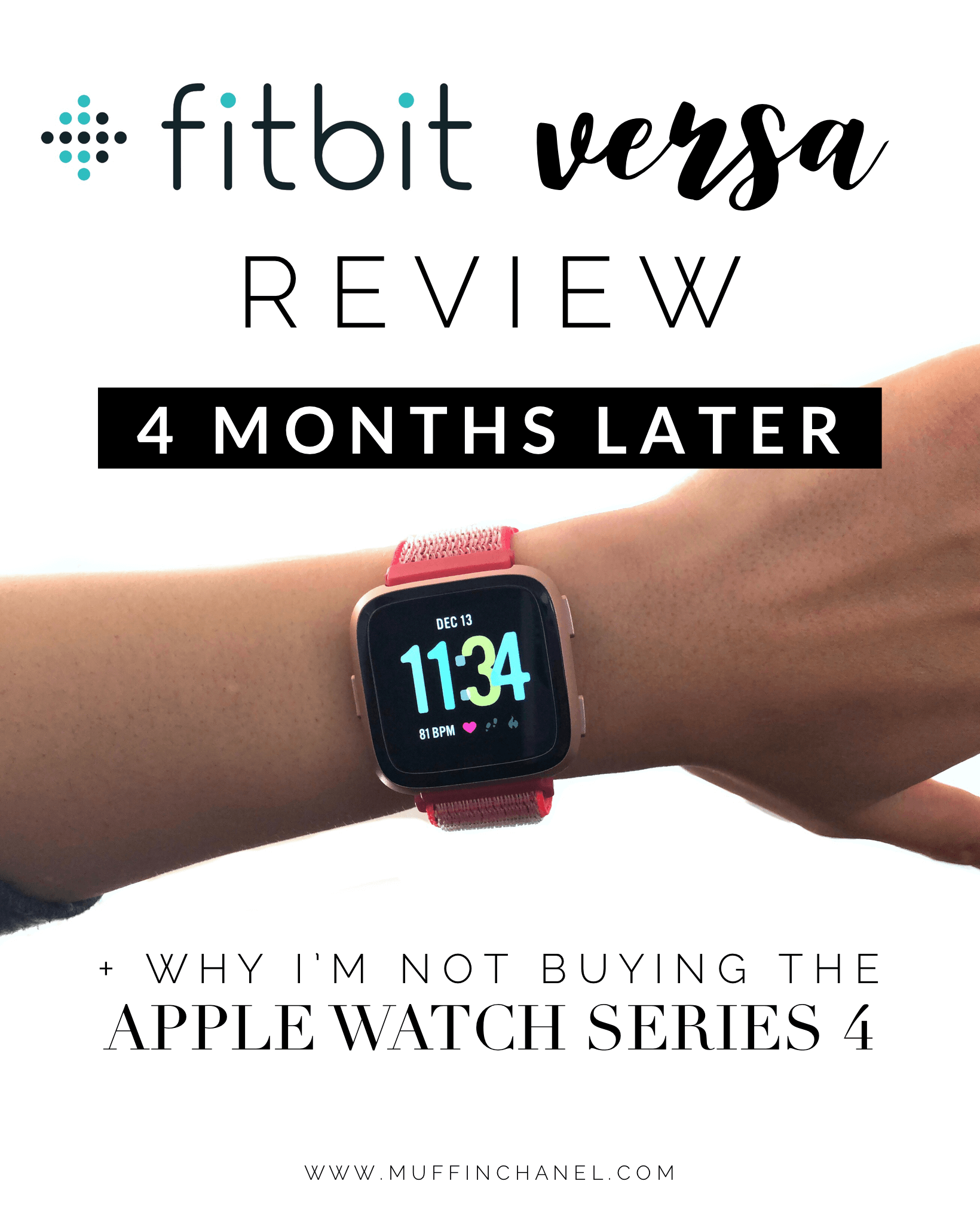 Fitbit Versa - 4 Months Later | Thoughts on Apple Watch ...
