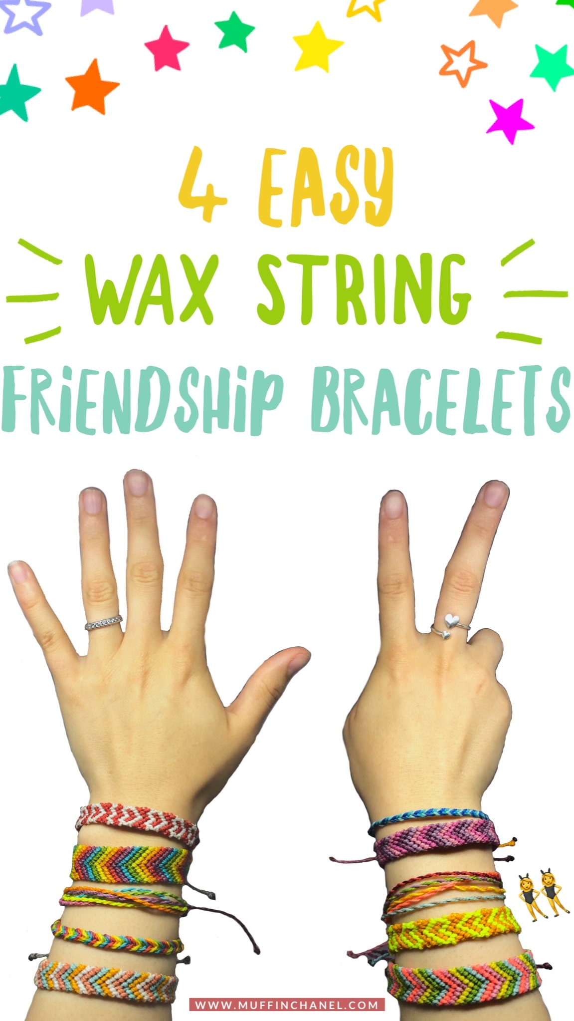 4 Easy DIY Friendship Bracelets